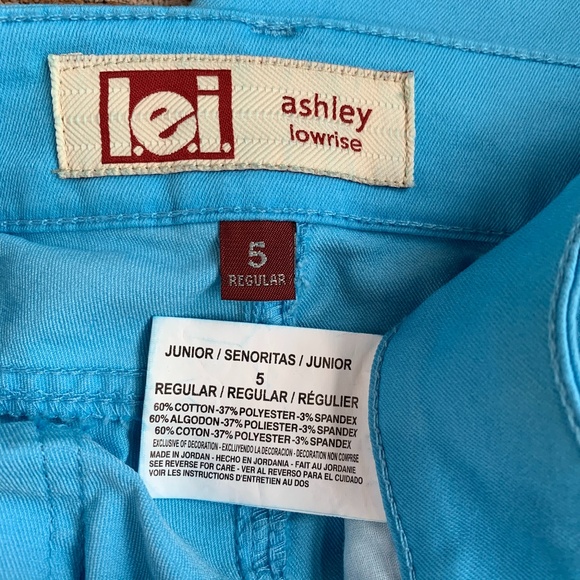 Iei Ashley Blue Lowrise Pants - Picture 3 of 5